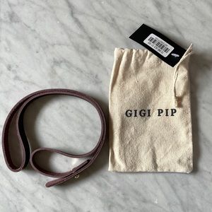 GIGI PIP brown leather hat band